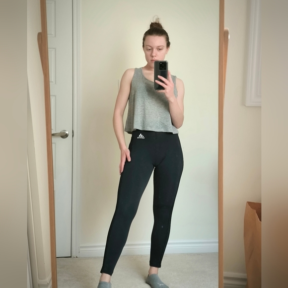 Adidas Navy Leggings - Picture 1 of 6